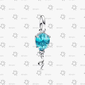 Pandora Blue Murano Glass Balloon Dangle Charm